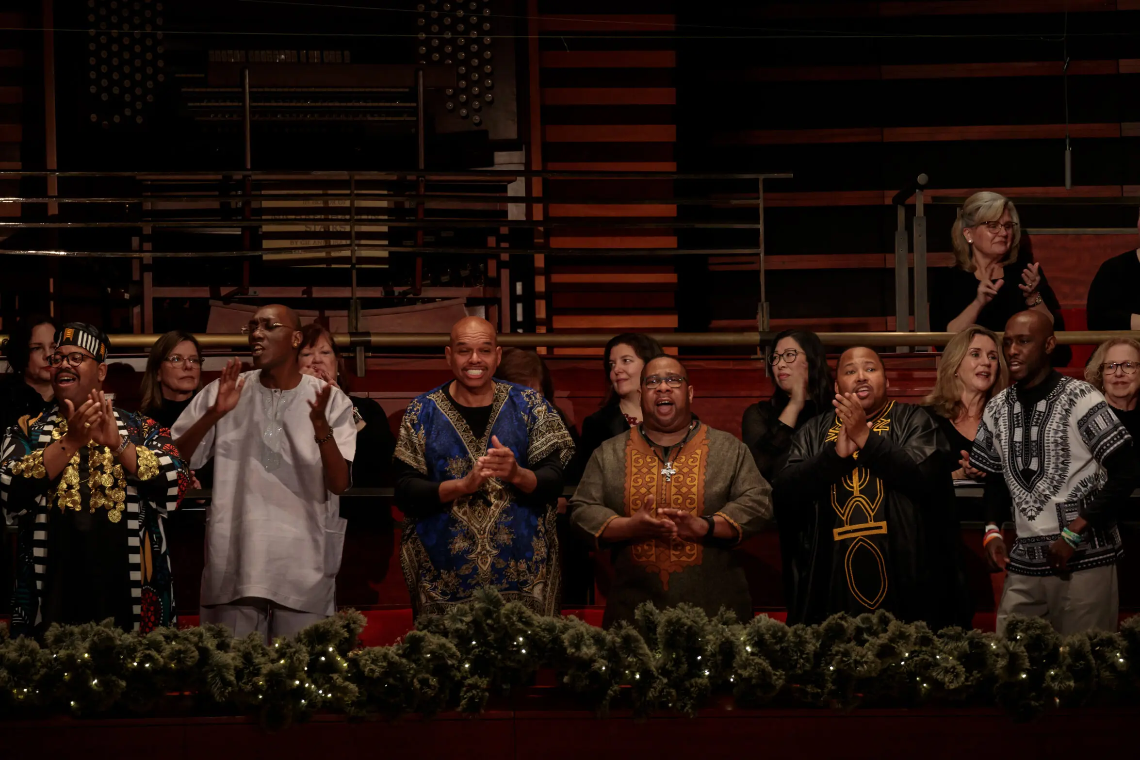 The St Thomas Gospel Choir performing with the Philly Pops The St Thomas Gospel Choir performing with the Philly Pops