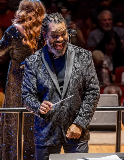 Herb Smith conducting the No Name Pops Orchestra